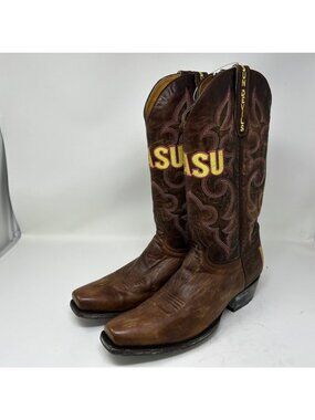 Arizona State Sun Devils Men's Board Room Style Boots size 11 D NCAA ASU